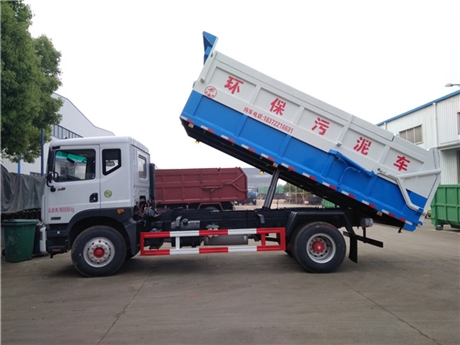 东风新款15立方污泥清运车附图片介绍