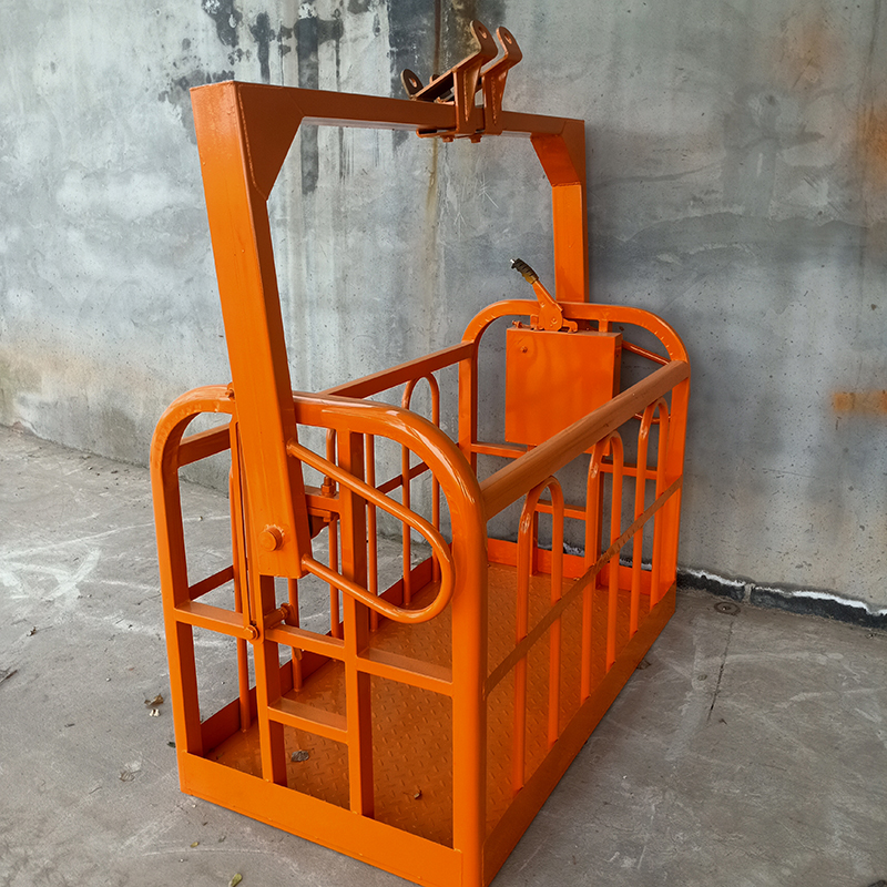 外墙作业吊车吊篮12米旋转吊框高空作业专用吊笼