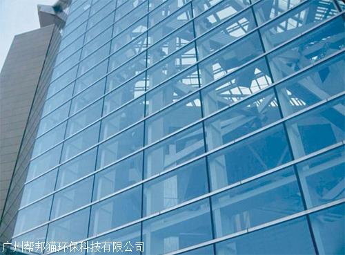 洪桥街道接龙小区玻璃幕墙测漏