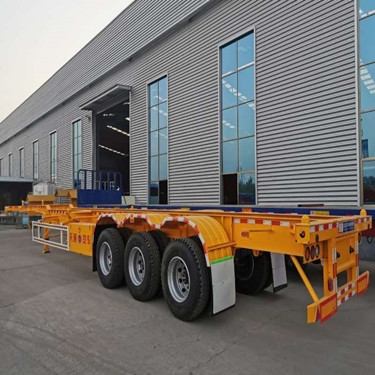 青岛集装箱骨架半挂车价格