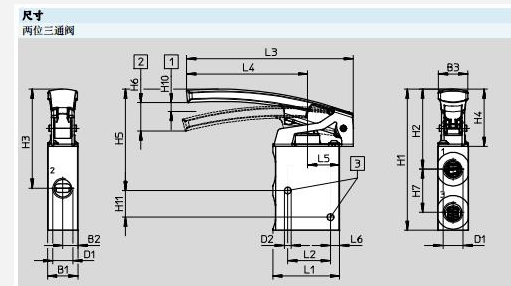 费斯托5/2方向控制阀，锁定式H-5-1/4-B 8995 