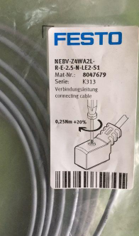 NEBV-Z4WA2L-R-E-10-N-LE2-S1连接电缆，德国festo用于阀