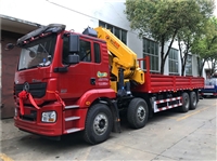 陕汽德龙M3000前四后八20吨6节折臂随车吊