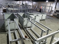 平面口罩机机架 一拖二口罩机料架组装铝材厂