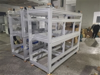 供应N95口罩机架 N95打片机机架铝型材加工厂