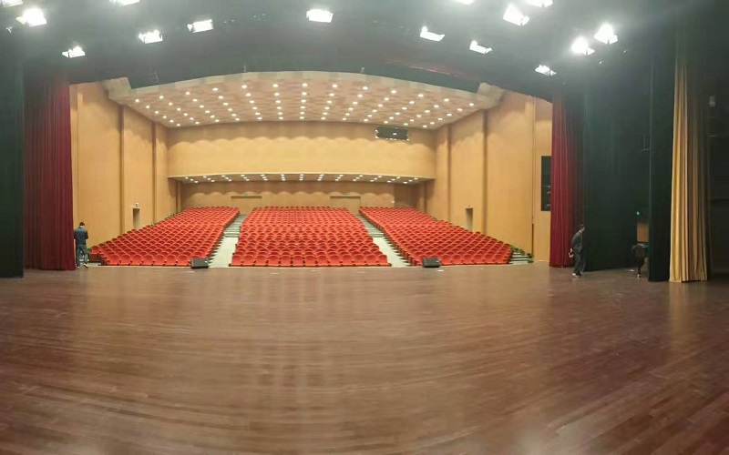 昊康体育木地板厂家 舞台场地运动木地板