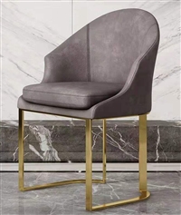 不锈钢餐椅 轻奢婚纱店椅 酒店椅子美式奶茶店椅 美容院椅子