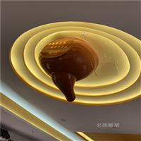 天壶造型雕塑 玻璃钢茶壶雕塑装饰 室内天花挂件