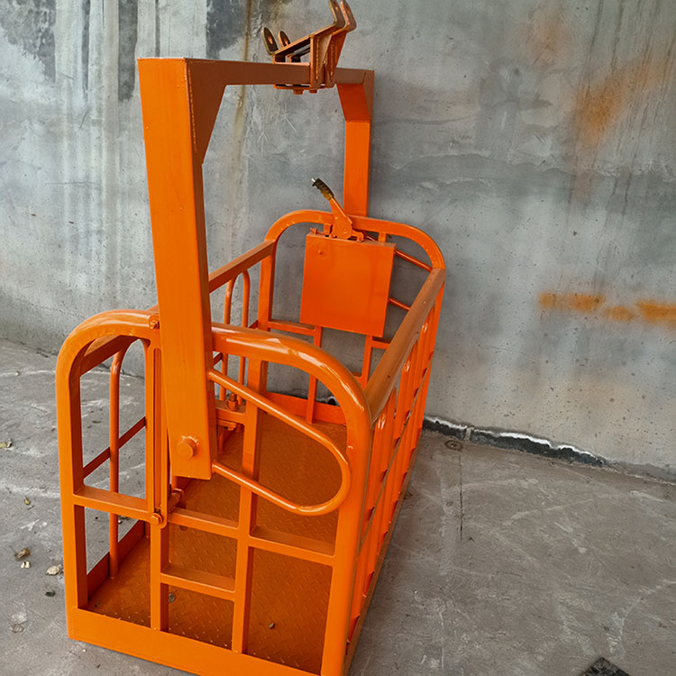 厂家直销吊车吊篮双人12米15米吊篮高空作业平台吊篮顶框
