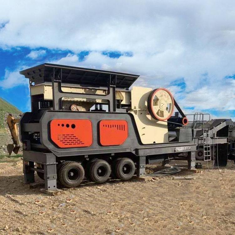 履带式移动破碎车图片移动式碎石加工设备移动破碎机生产厂家