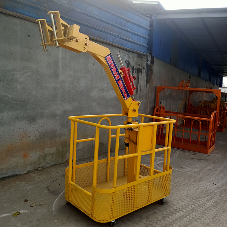 厂家直销吊车吊筐 高空作业吊车吊篮 360度旋转吊车吊篮