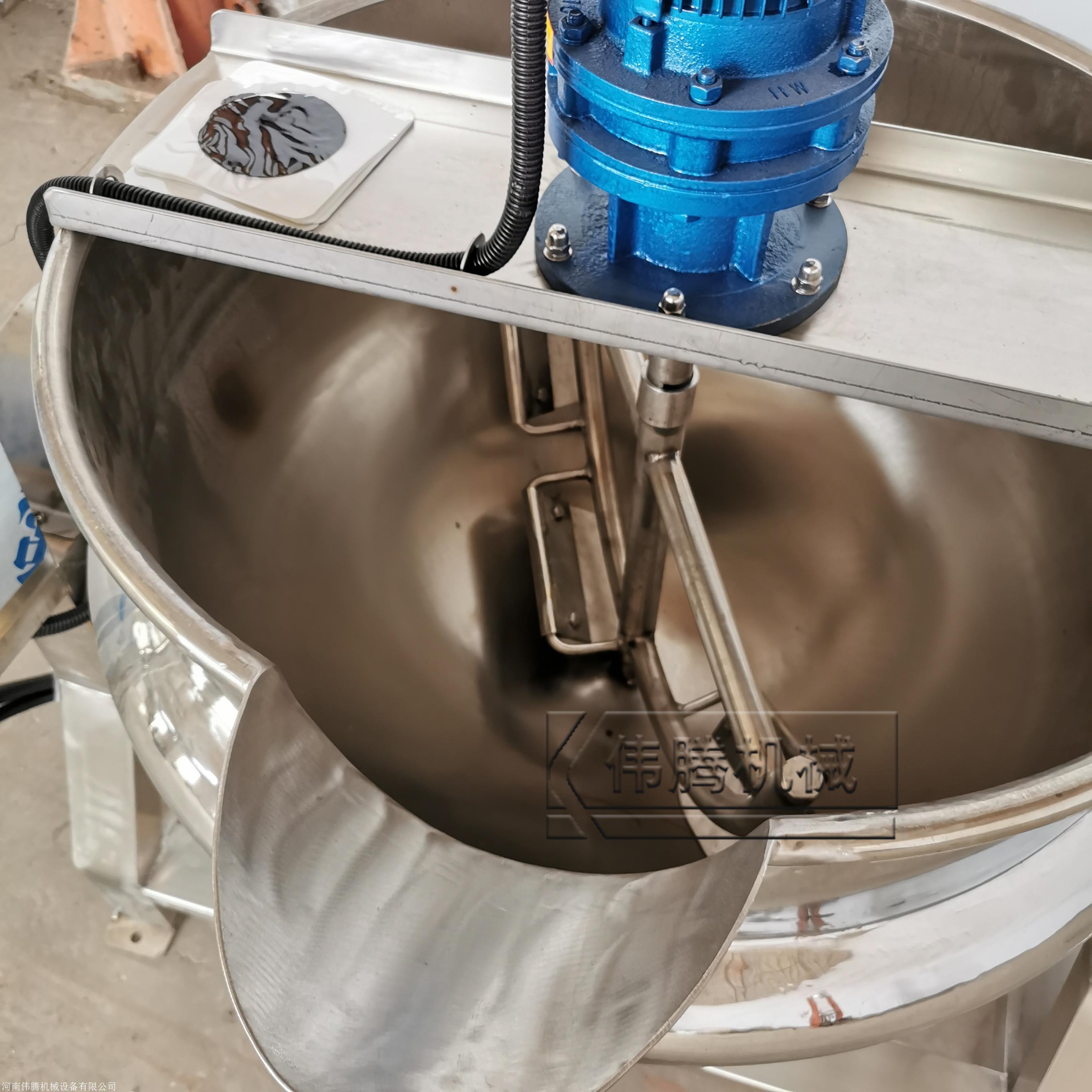 新型熬制机直销粘稠度高黑膏药熬制锅电机热不锈钢中药熬制锅