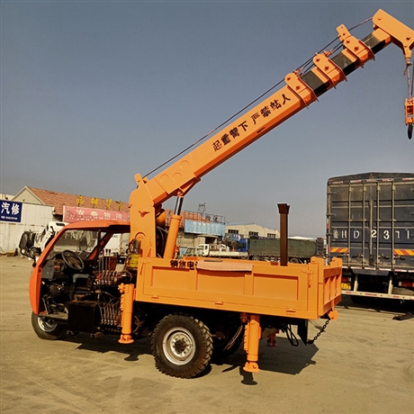 三轮移树随车吊园林绿化土球吊三轮改装自备吊