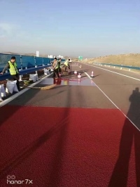 重慶市彩色陶磁顆粒防滑路面