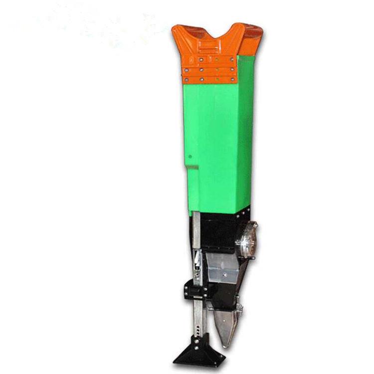 小型手动点播机 按压式手提播种机 双筒播种机