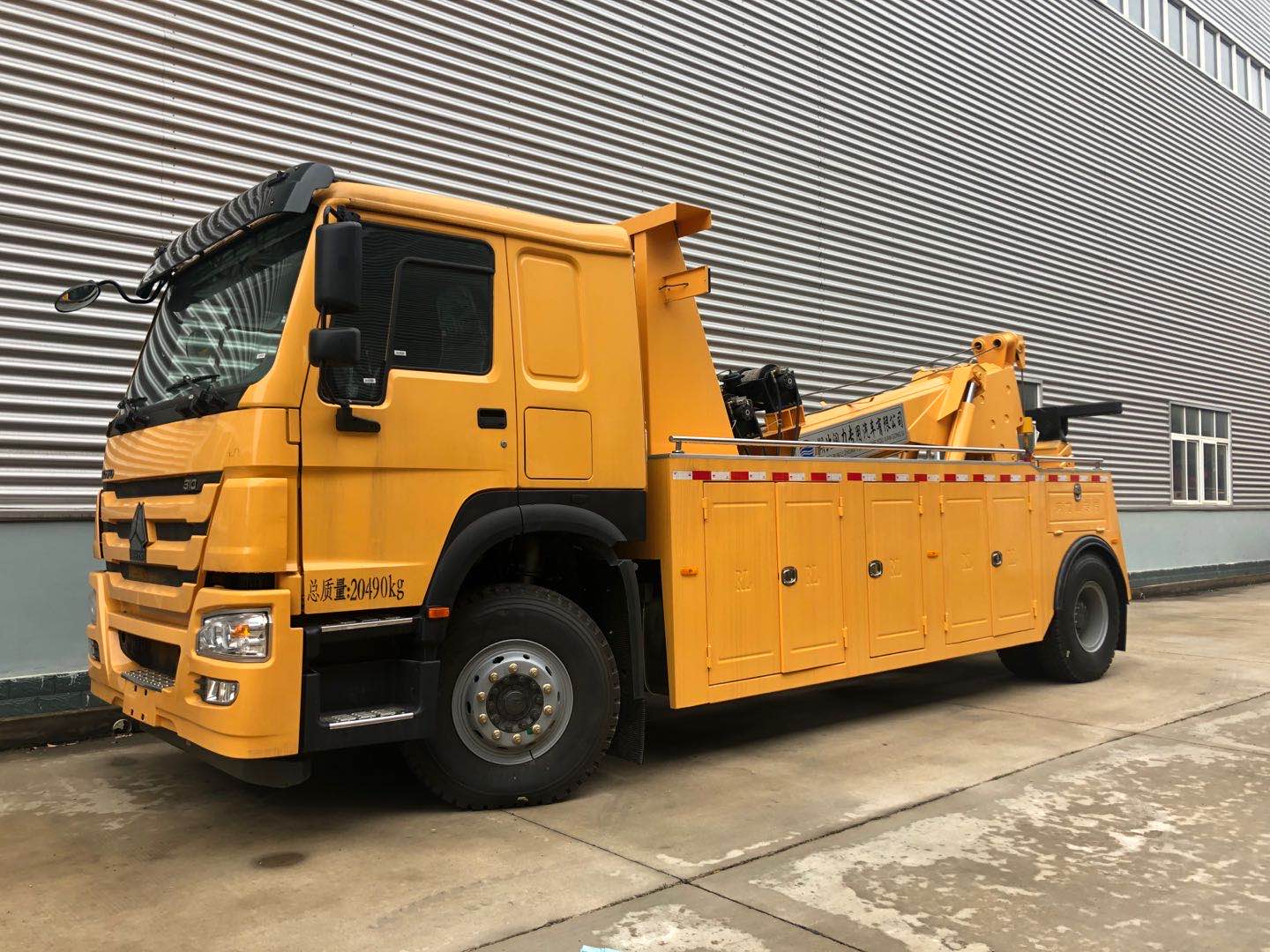 大型清障拖车 国五豪沃单桥 16吨拖吊连体上装 润力厂家