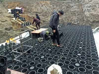 模块蓄水池雨水收集工艺流程图