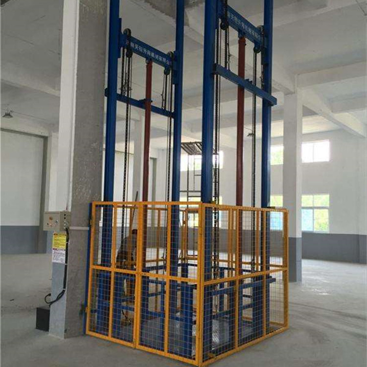 昆明导轨式液压升降平台 固定式导轨式升降机 导轨式液压升降货梯