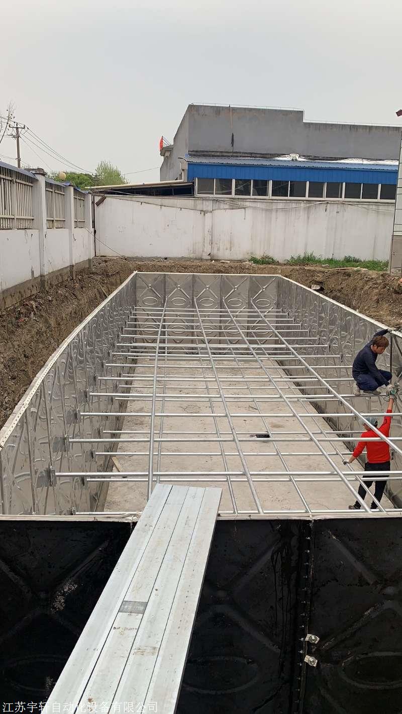 青海海北抗浮地埋式一体化泵站水池