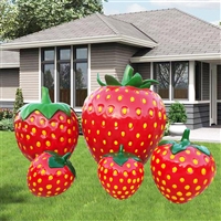 玻璃钢草莓雕塑 仿真水果雕塑