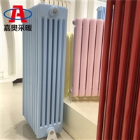 钢制六柱暖气片 QFGZ605钢制圆管六柱形散热器 嘉奥