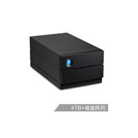 LaCie 4TB Type-C/USB3.1 Gen2 磁盘阵列 2big RAID 黑色典雅