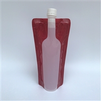 厂家定做自立吸嘴袋 750ml异形红酒包装袋