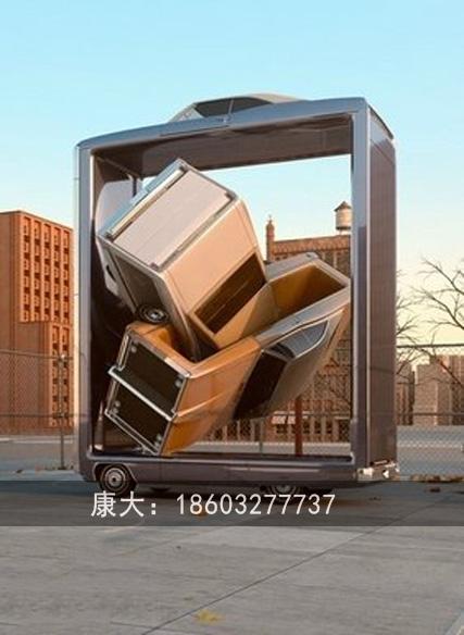 不锈钢模型汽车雕塑 创意雕塑定制道具展览制作