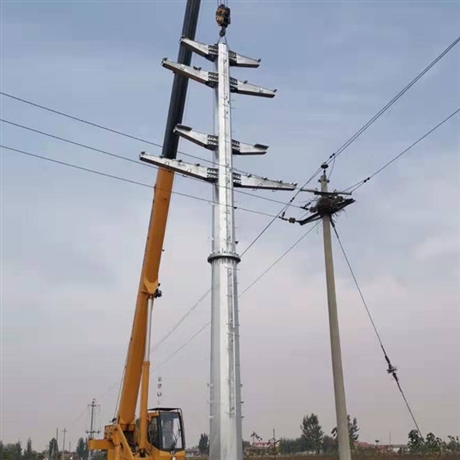 电力钢杆 36米220kv高压钢管塔杆