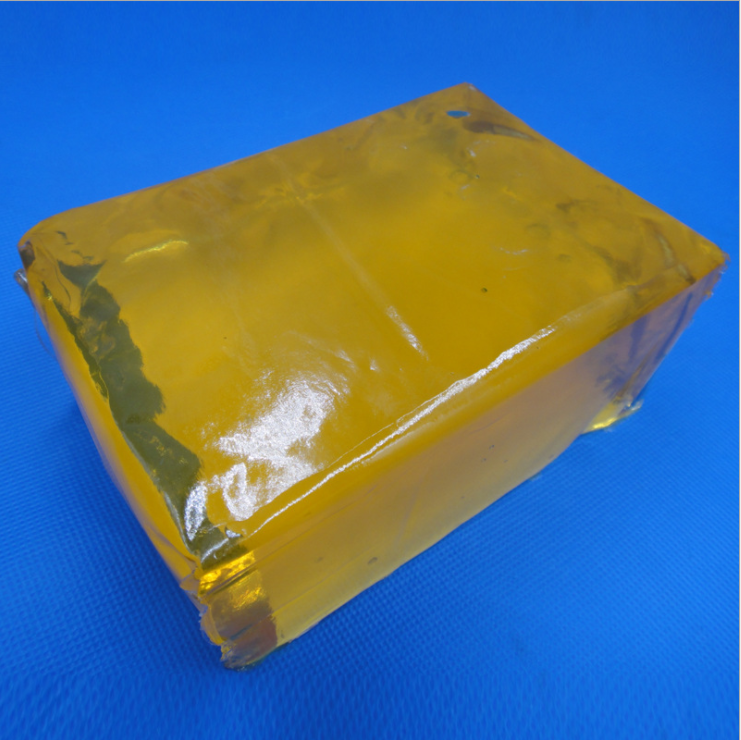 压敏胶厂家 黄色透明胶块 环保高粘度压敏型热熔胶