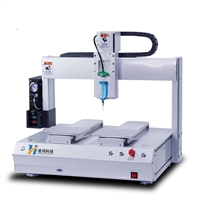 厂家热销自动化设备、双平台自动点胶机、光纤点胶机、坐标式点胶