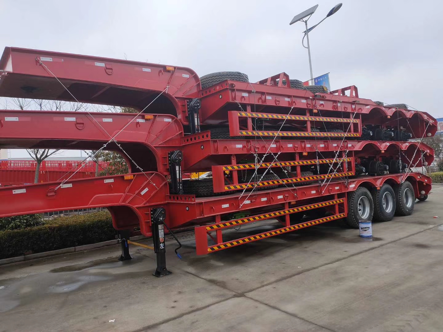 17米5低平板半挂车尺寸二手17米5低平板半挂车出售