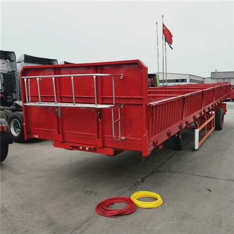 高强板侧翻自卸半挂车 轻量化标载偏翻自卸车49吨总质量