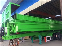 优惠定做 电动篷布后翻自卸半挂车 罐式后翻自卸车