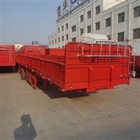 三桥侧翻半挂车配置 6+1油缸 11米侧翻自卸车标准载重吨位