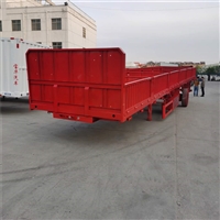 三桥马槽半挂车 60公分栏板半挂车 碟刹气囊桥规定上户