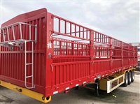 轻型花栏运输 13米高栏半挂车  碟刹空气悬挂桥上户