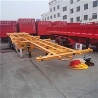 盘刹气囊桥危险品骨架半挂车 40英尺集装箱半挂车轻量化制造