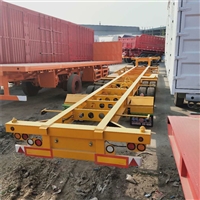 13米95集装箱骨架半挂车 15米快递物流集装箱整车报价