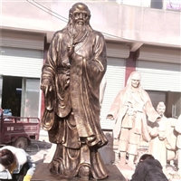 玻璃钢老子雕塑 古代名人雕像