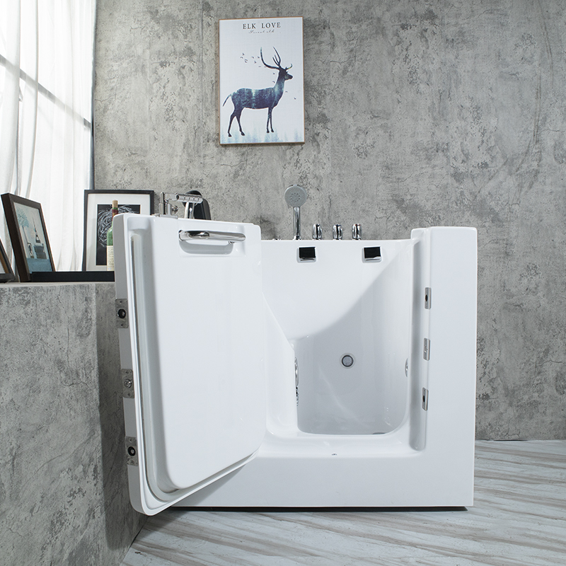 尚雷仕侧开门老人浴缸 无障碍 按摩浴缸恒温加热厂家直销