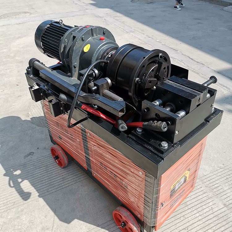 建筑工地钢筋滚丝机螺纹钢筋车丝机久恒钢筋套丝机