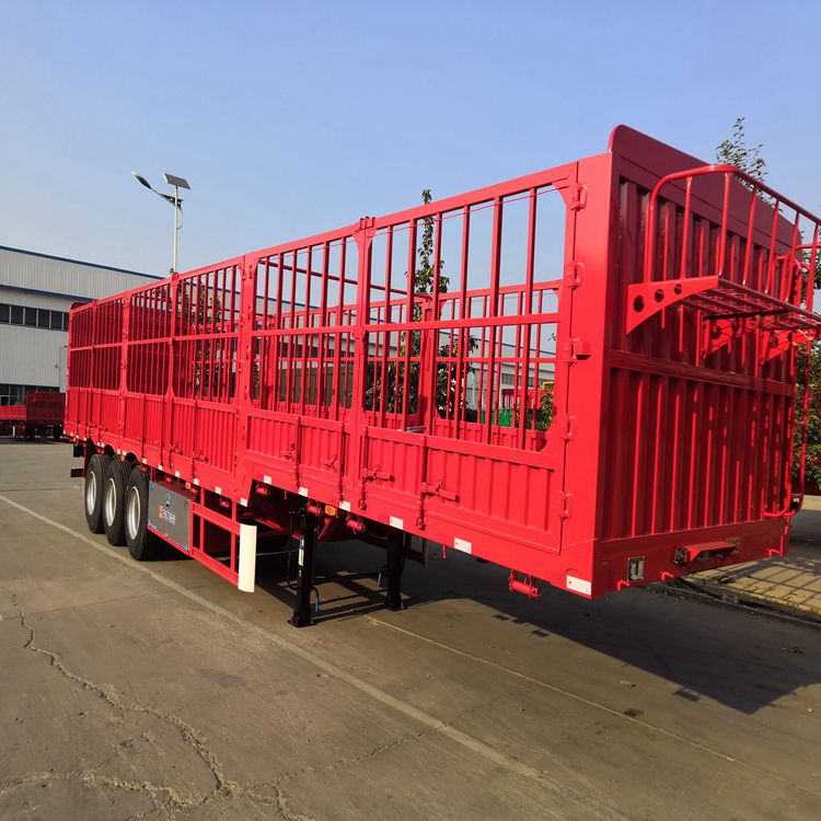 新款式13米鹅颈仓栏运输半挂车图片及报价 