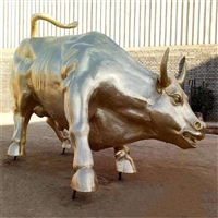 动物牛雕塑摆件 公园铜雕塑 十二生肖铜牛生产厂家