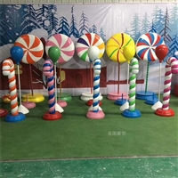 里水玻璃钢糖果雕塑 七彩糖果造型组合 商场开业美陈