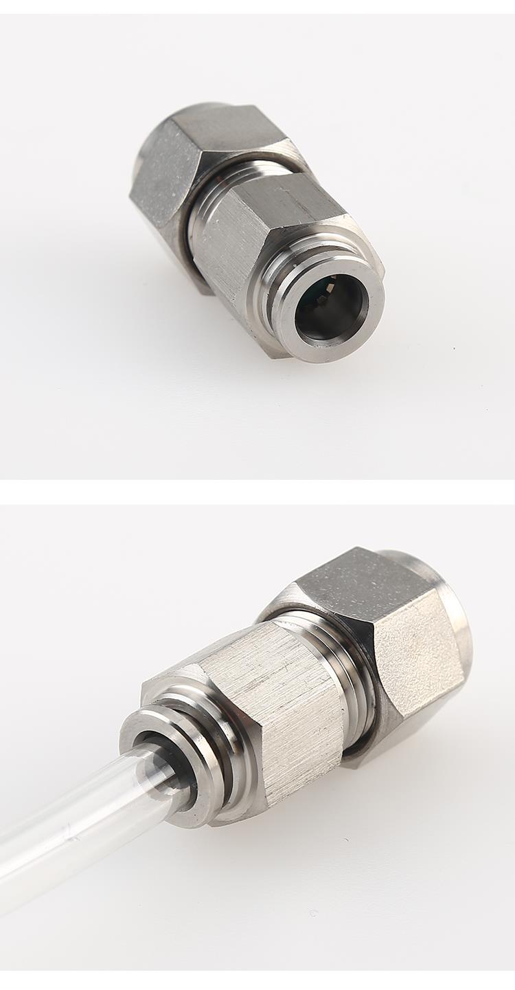 不锈钢快插卡套复合直通pz接头厂家现货供应