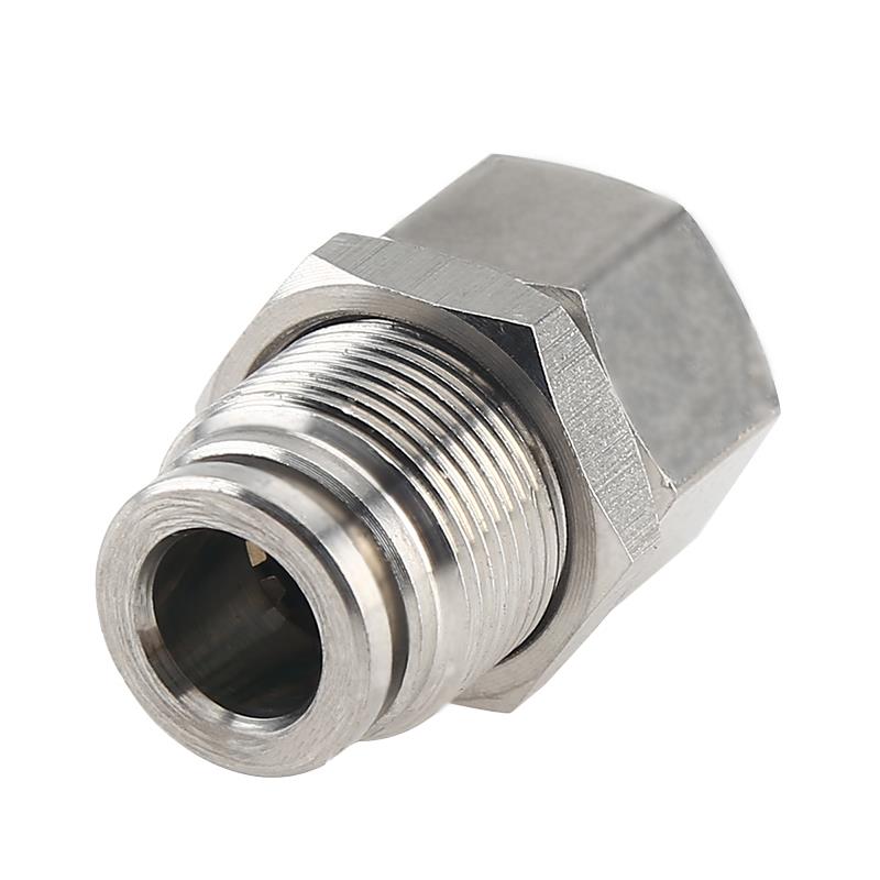 不锈钢内螺纹快插穿板快速接头pmf