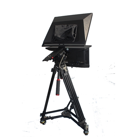 演播室新闻节目录制文稿摄像 双屏正像提词器