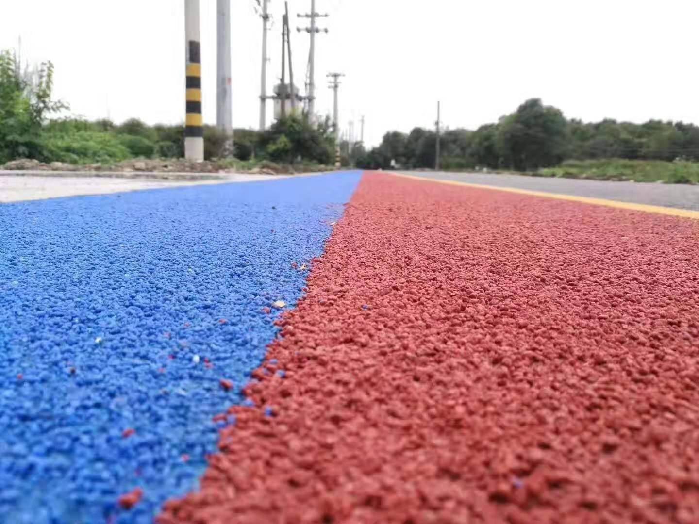 彩色陶瓷颗粒防滑路面