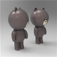 玻璃钢布朗熊 动物卡通树脂工艺品订制 千硕雕塑